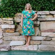 Aloha Turquoise Adult Isla Dress