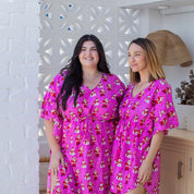 Santa Polka Pink Kaftan