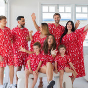 Reindeer Red Christmas Kaftan
