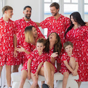 Reindeer Red Christmas Adult Shirts