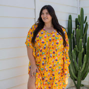 Santa Beach Holiday Christmas Kaftan