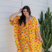 Santa Beach Holiday Christmas Kaftan