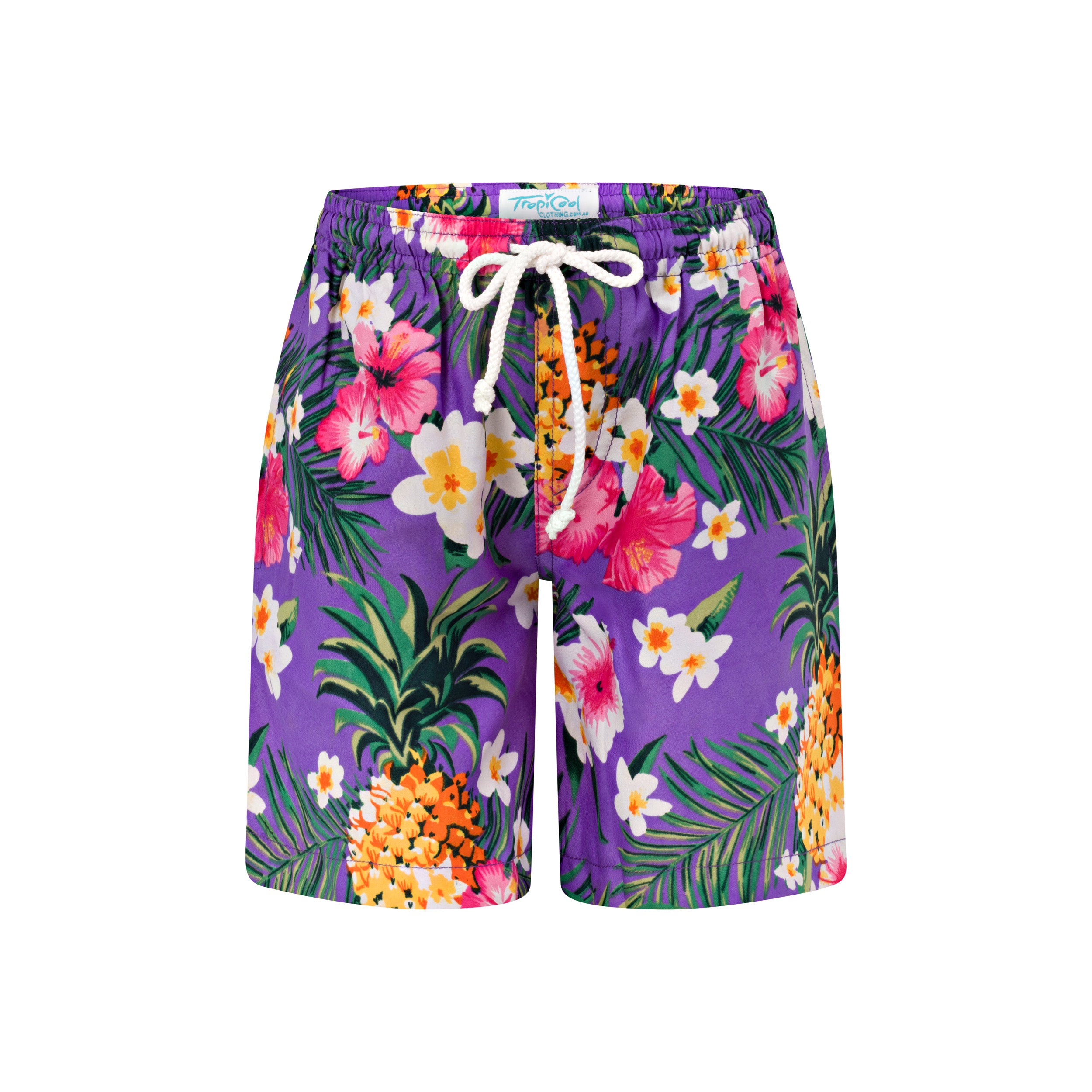 Aloha Purple Kids Shorts