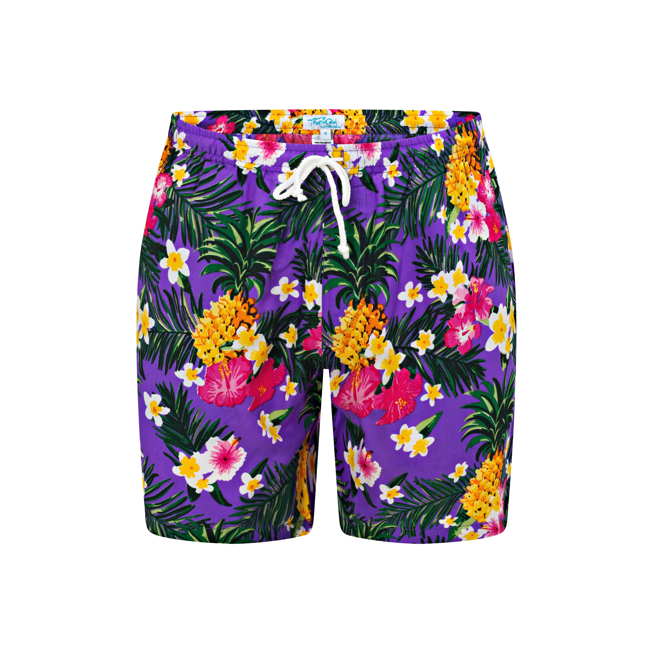 Aloha Purple Adult Shorts