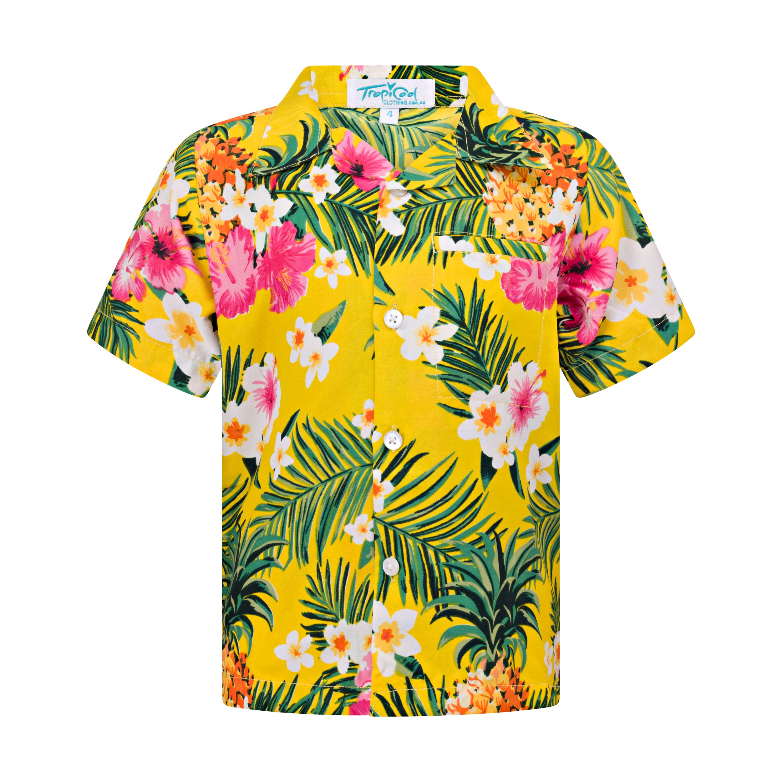 Aloha Yellow Kids Shirts