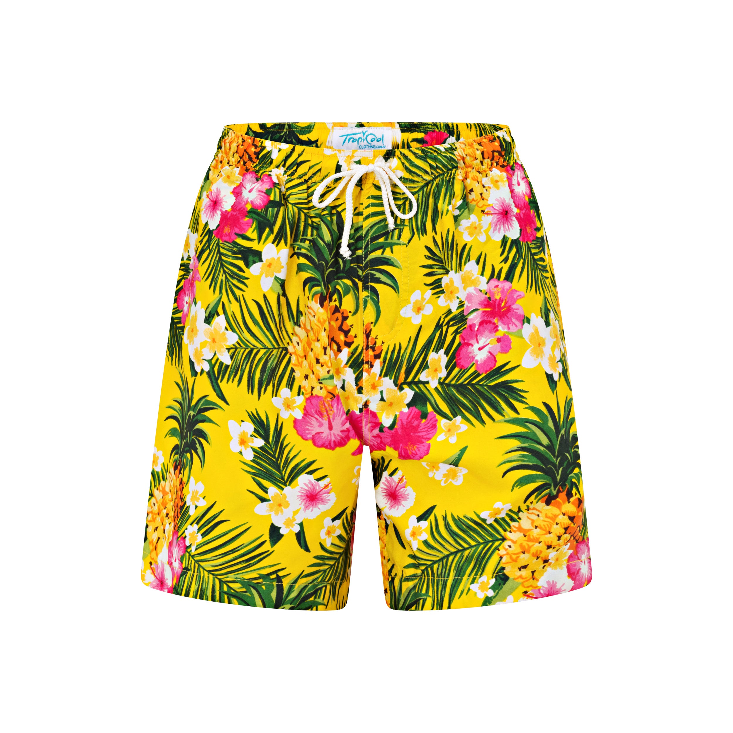 Aloha Yellow Adult Shorts