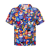 Celebrations Blue Christmas Kids Shirt and Shorts - Set