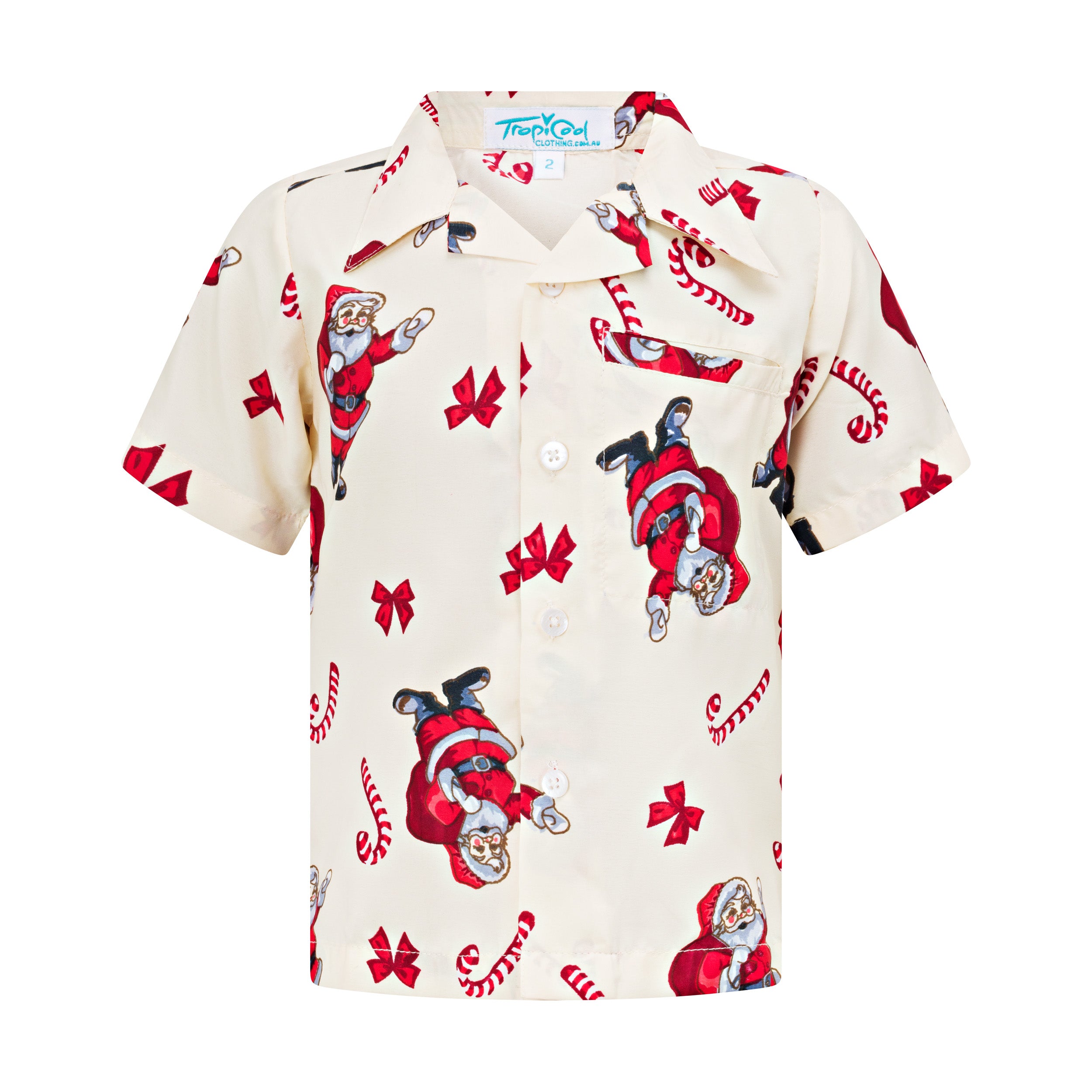 Candy Cane Claus Kids Shirt