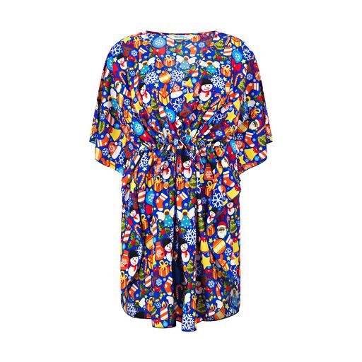 Celebrations Blue Christmas Kaftan