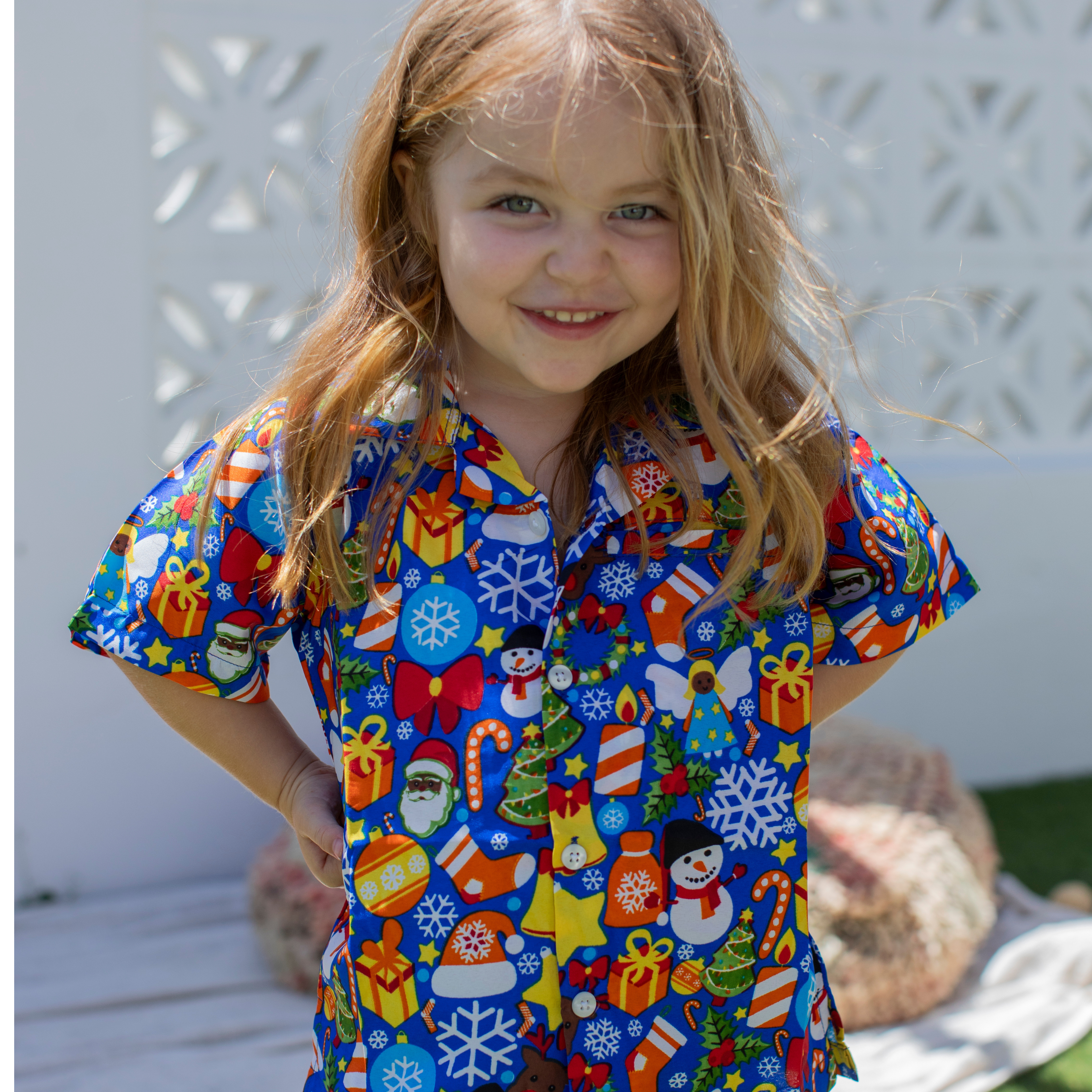 Celebrations Blue Christmas Kids Shirt