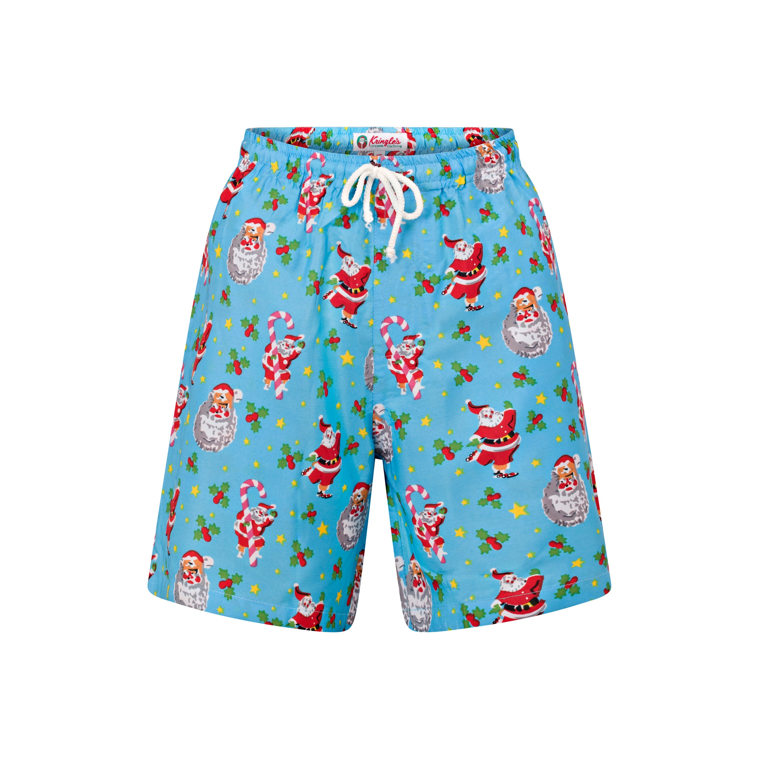 Festive Christmas Icy Blue Adult Shorts