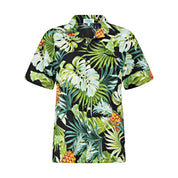 Pineapple Jungle Black and Green Adult Shirt