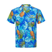 Pineapple Jungle Blue Adult Shirt