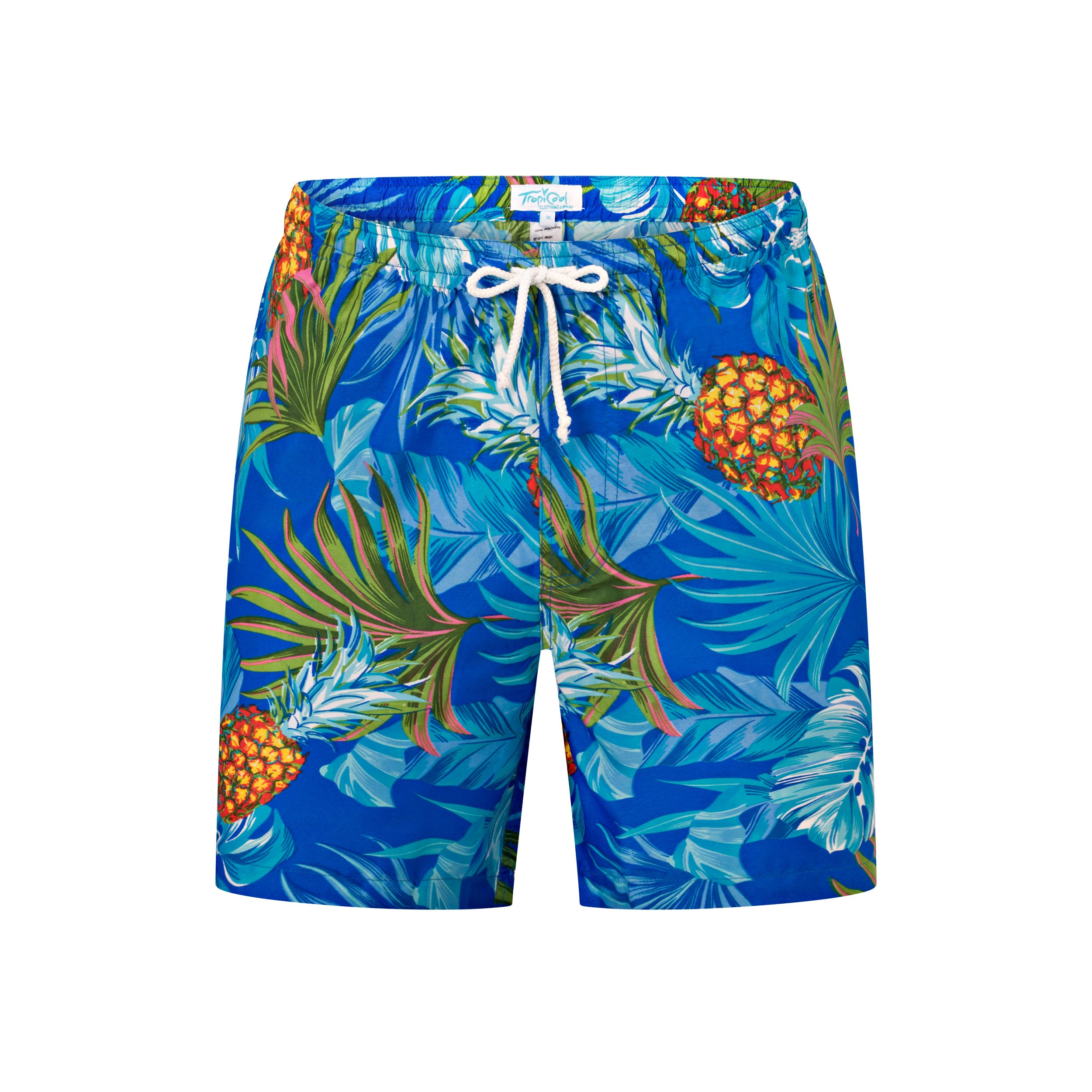 Pineapple Jungle Blue Adult Shorts