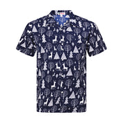 Reindeer Navy Christmas Kids Shirt and Shorts