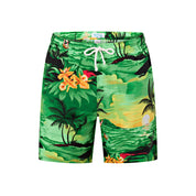 Sunset Green Adult Shorts