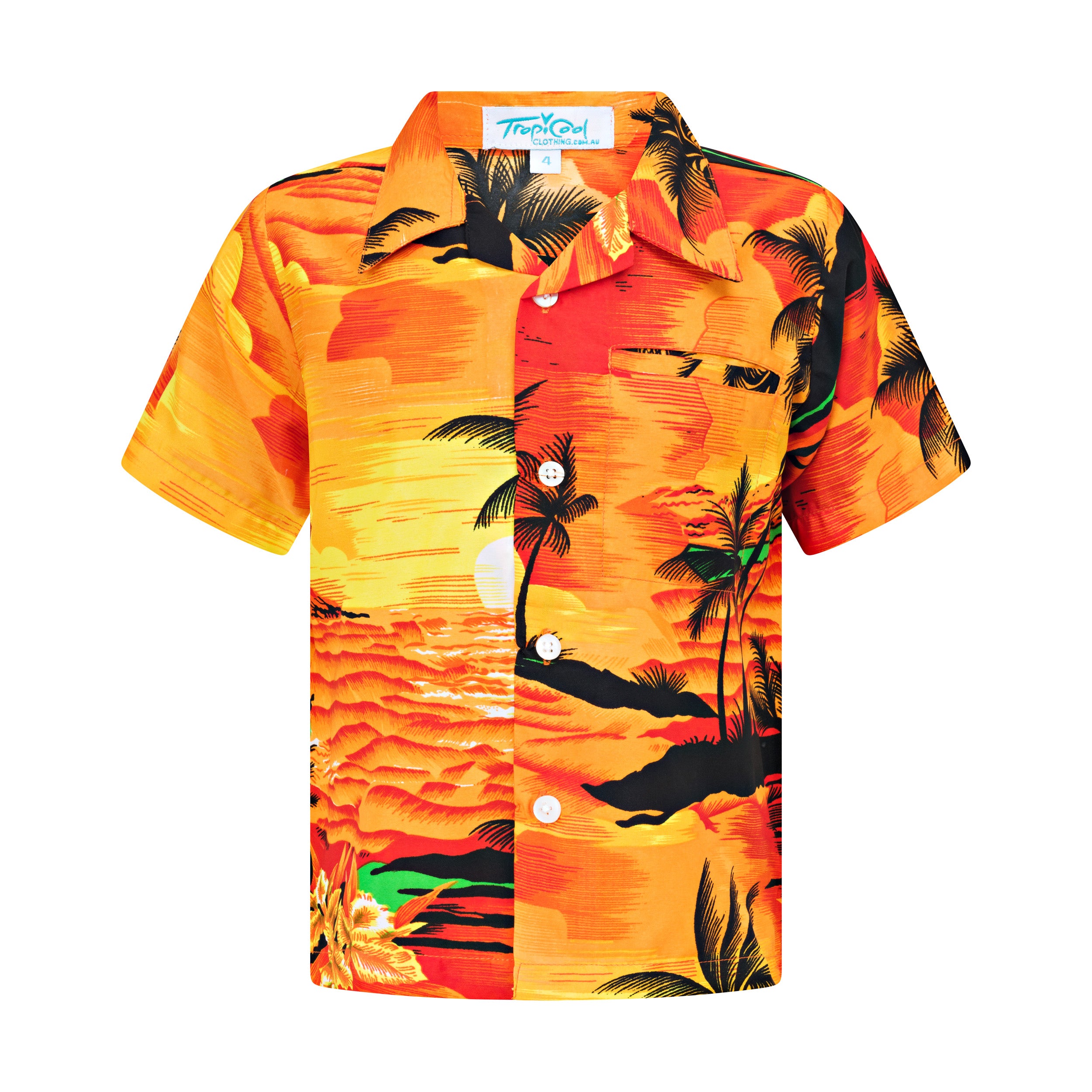 Sunset Orange Kids Shirt