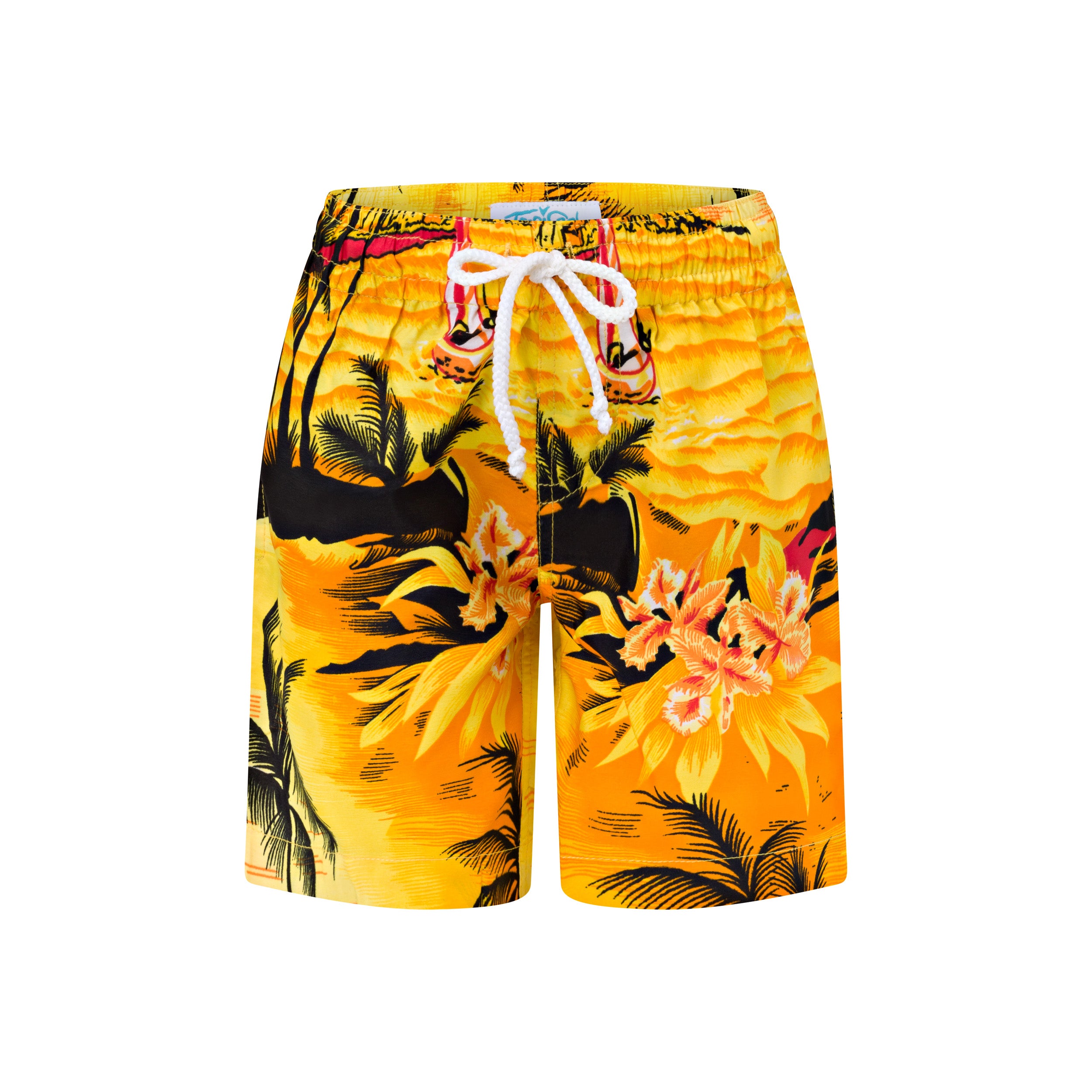 Sunset Yellow Kids Shorts