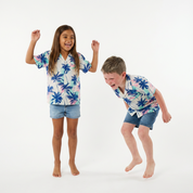 Beach Palm Breeze Rayon Kids Shirt