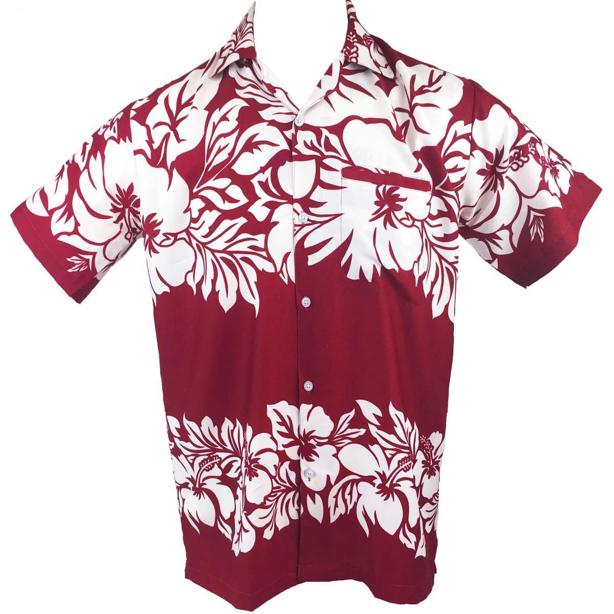 Classic Hawaiian Red Adult Shirt