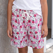 Christmas Flamingo Kids Shorts