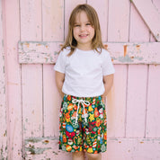 Celebrations Green Christmas Kids Shorts