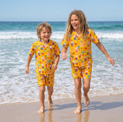Santa Beach Holiday Kids Shirt and Shorts