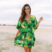 Sunset Green Kaftan
