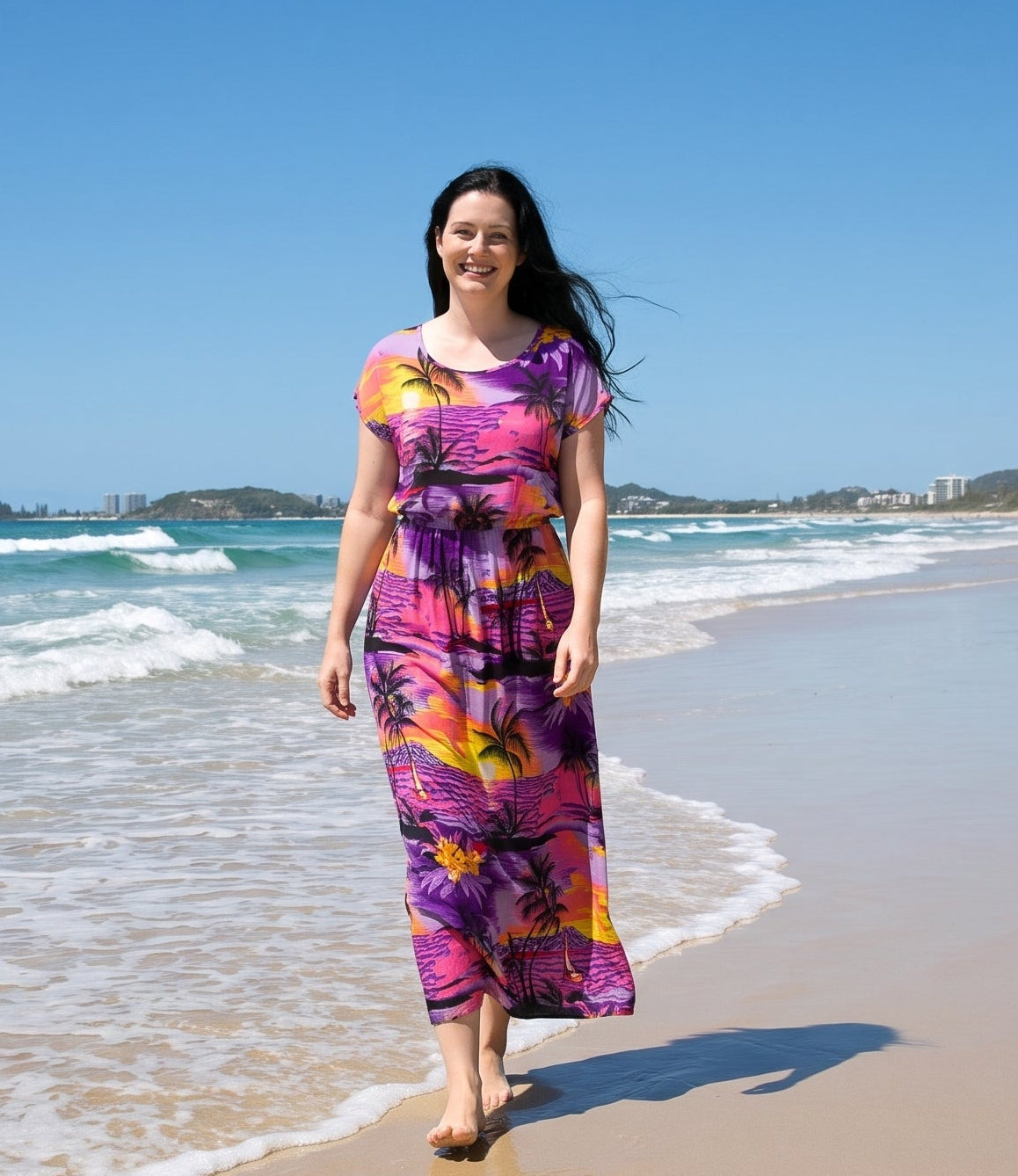 Sunset Purple Adult Maxi Leila Dress