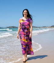 Sunset Purple Adult Maxi Leila Dress