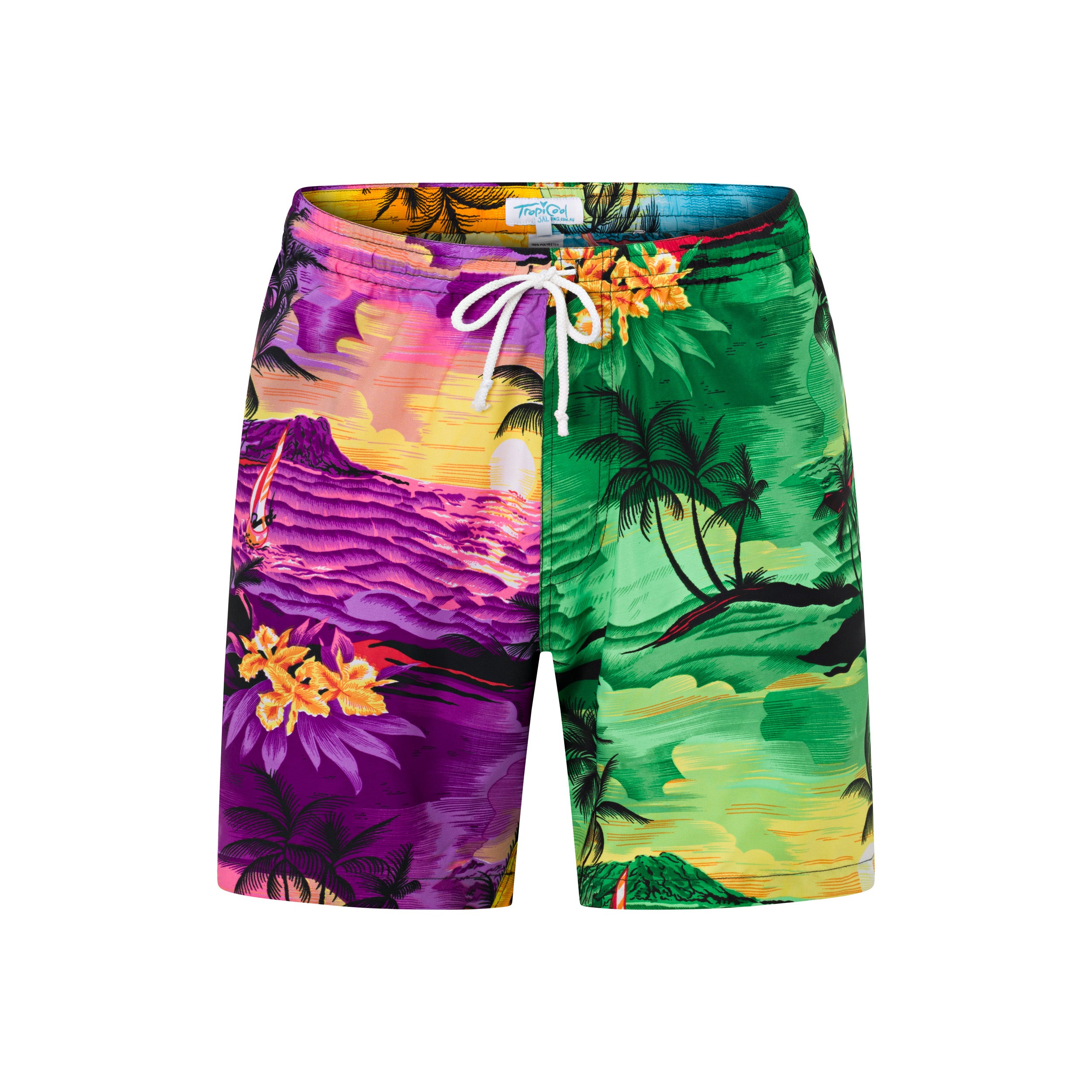 Sunset Patchwork Adult Shorts