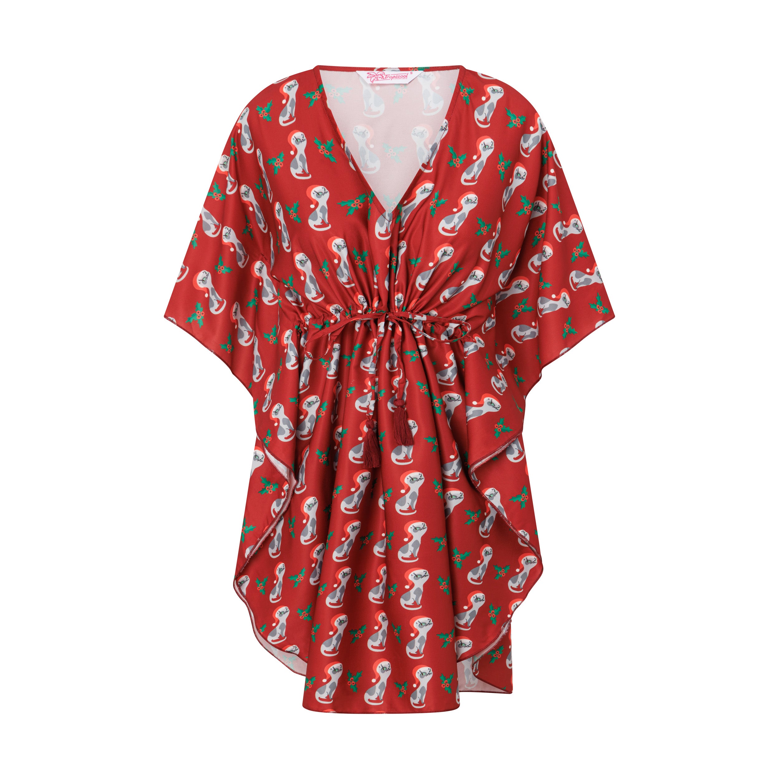 Kitty Christmas Kaftan