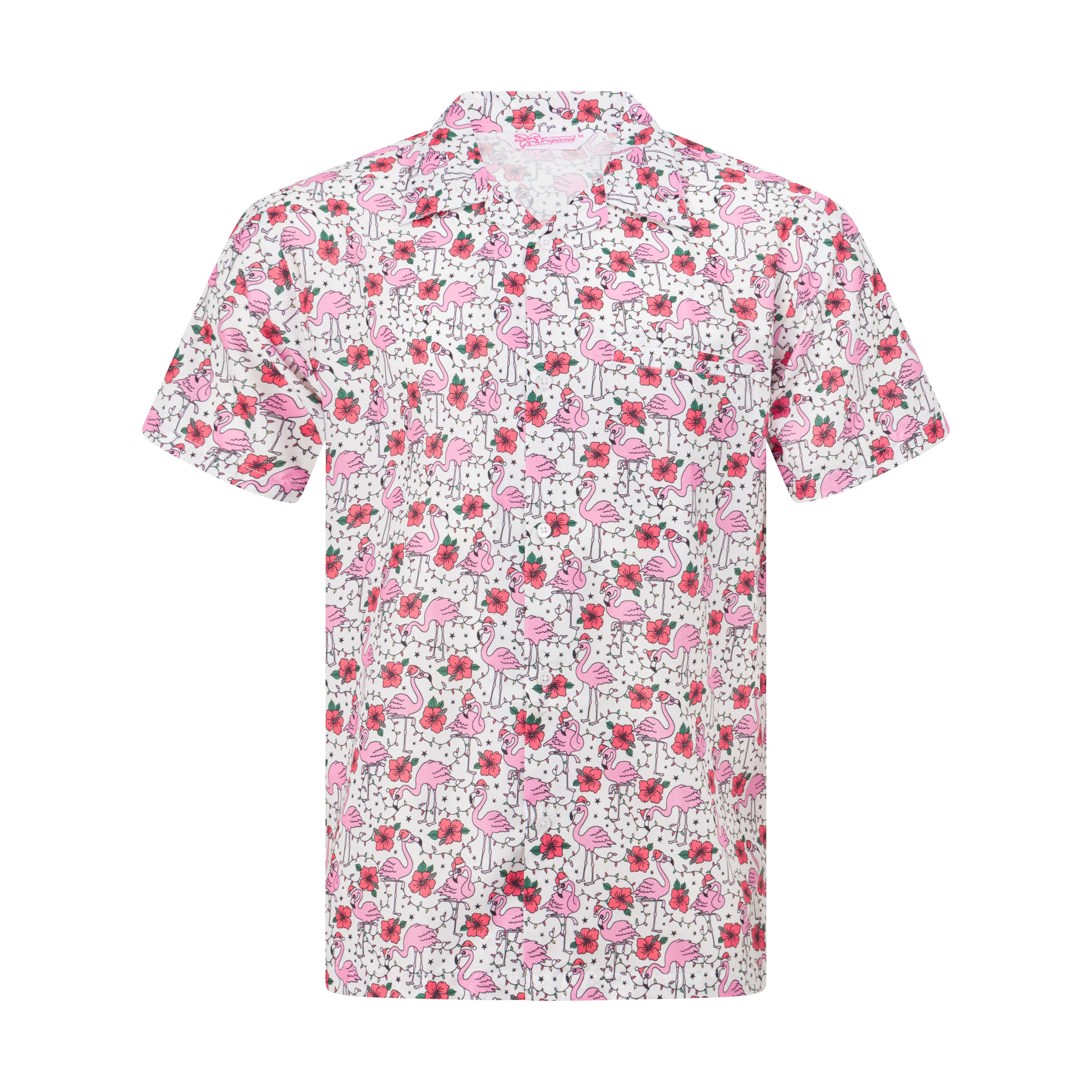 Christmas Flamingo Adult Shirt