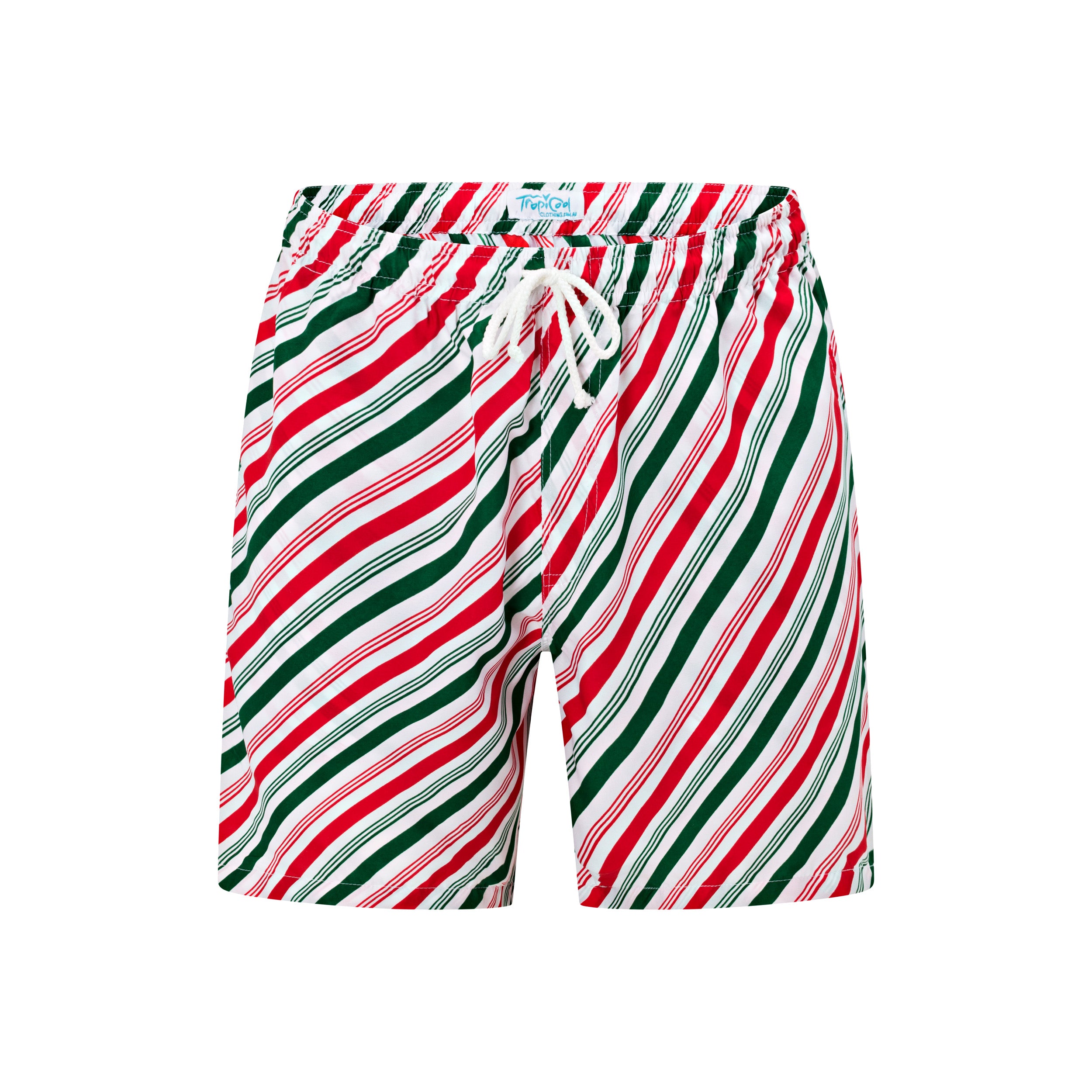 Jolly Stripe Christmas Adult Shorts