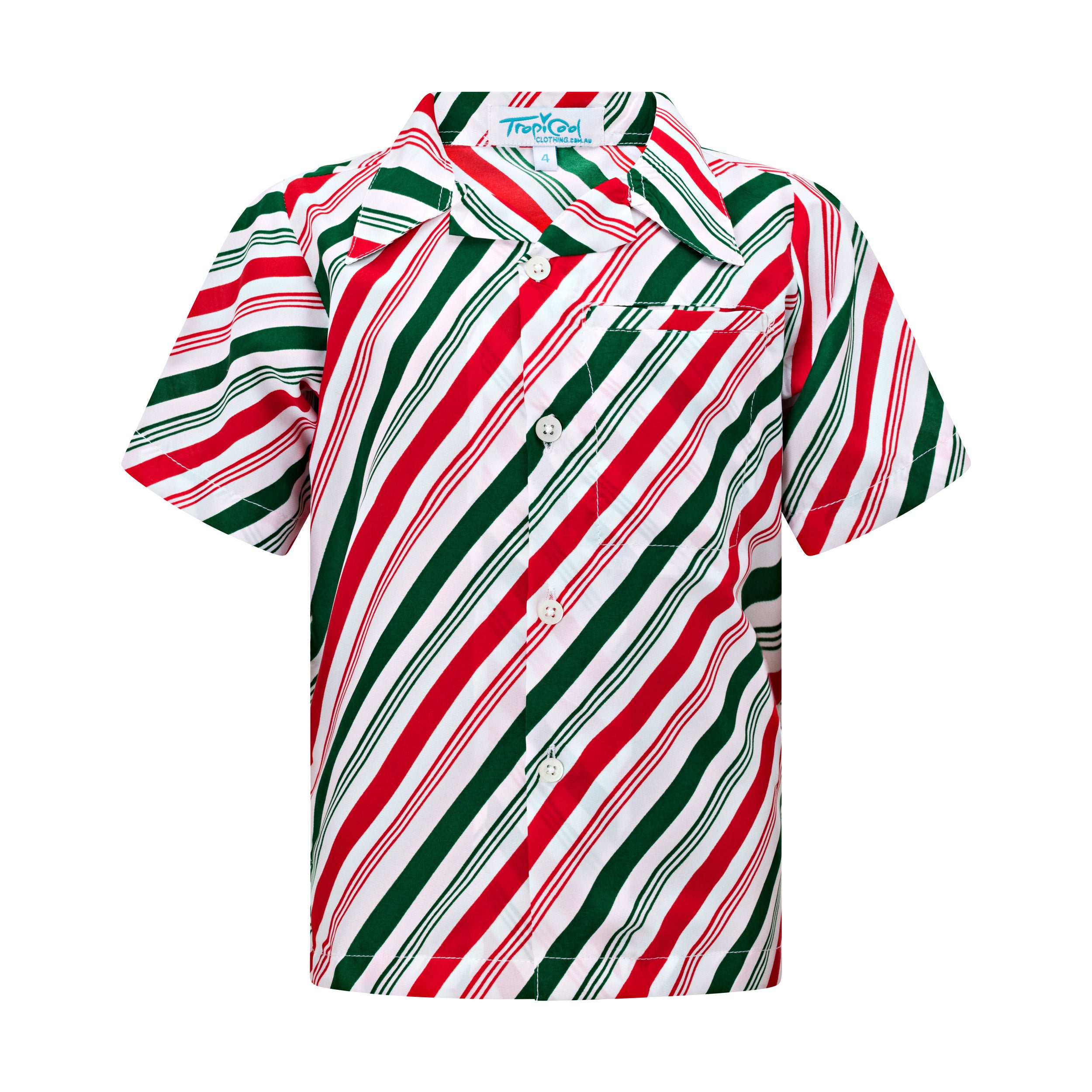 Jolly Stripe Christmas Kids Shirt