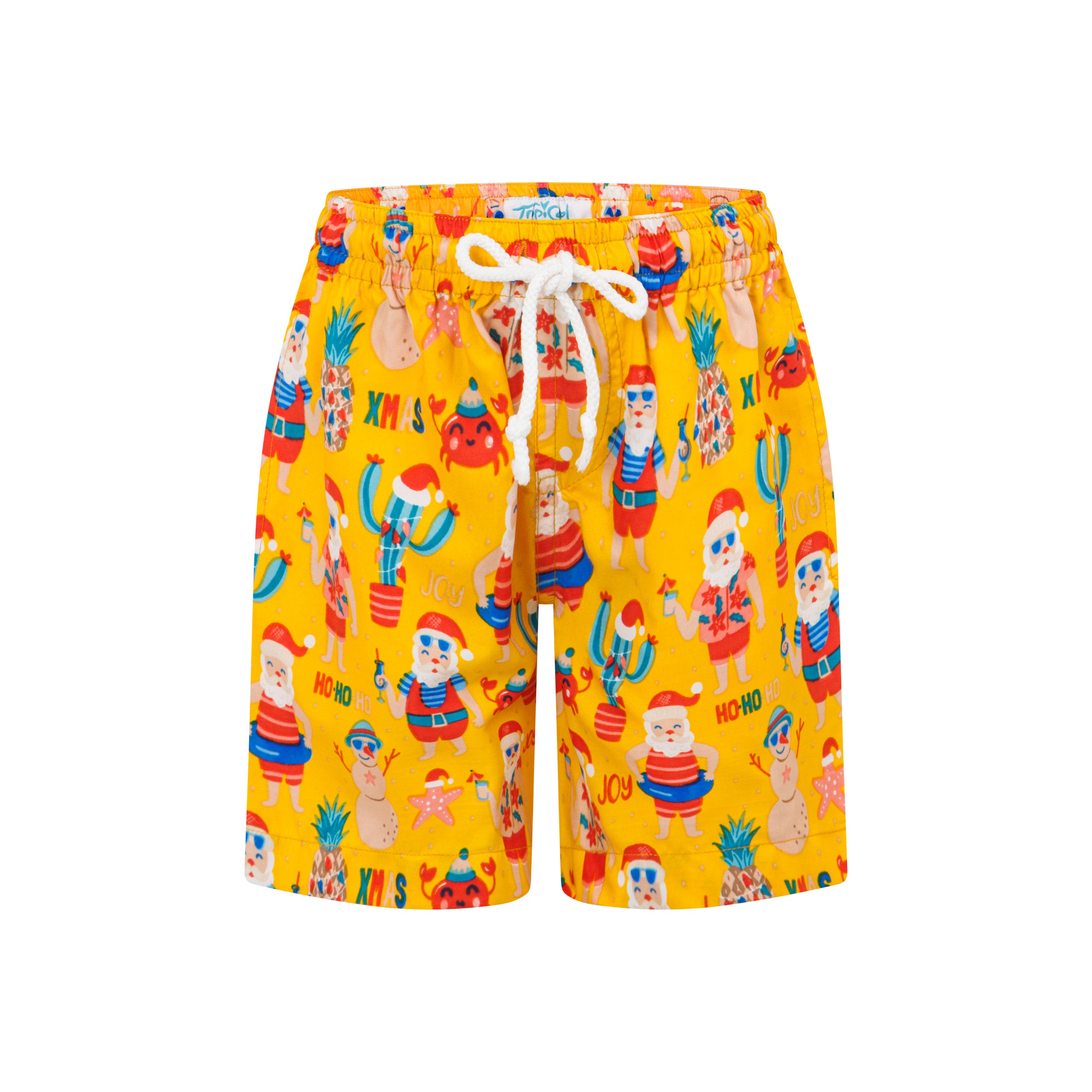 Santa Beach Holiday Kids Shirt and Shorts
